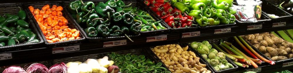 Produce Section in Grocery Store
